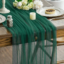 Sheer gauze table runner wedding and party decoration