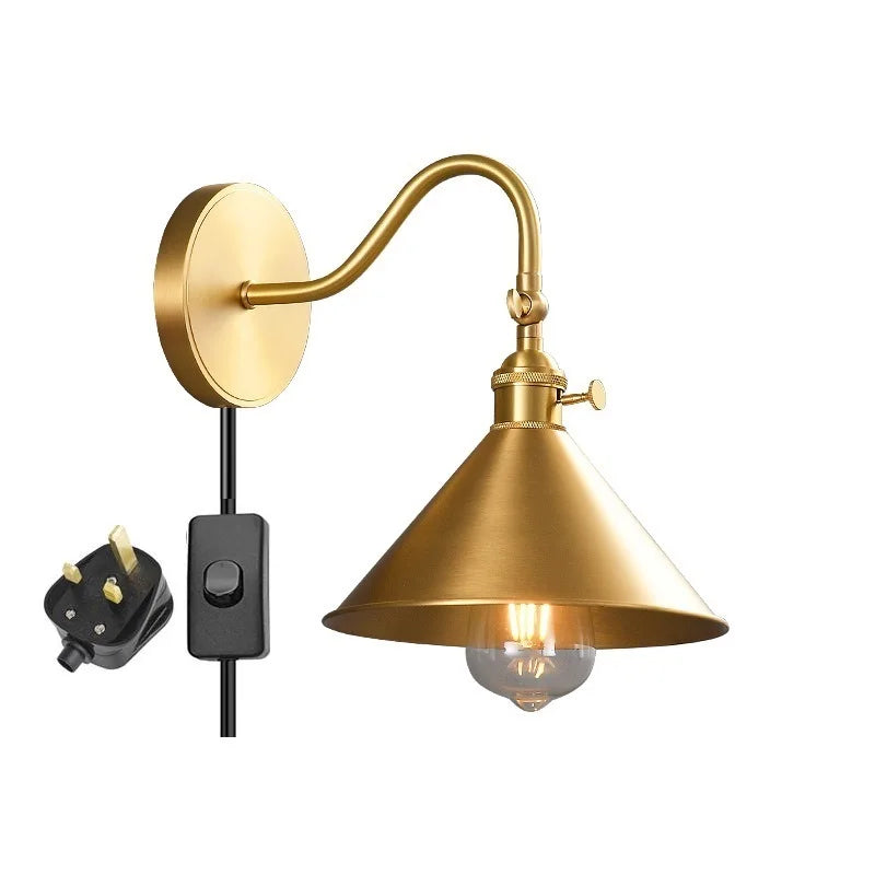 Modern adjustable copper LED wall light - vue 17 sur 23