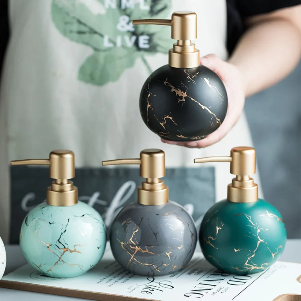 Modern ceramic soap dispenser for bathroom