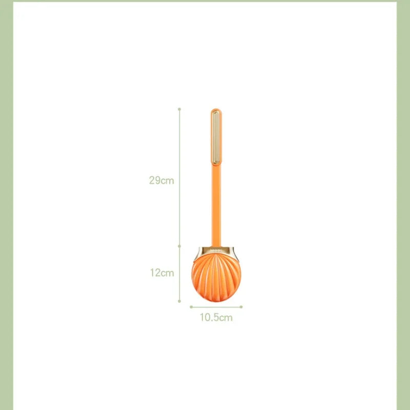 Silicone toilet brush with practical holder and long handle - vue 2 sur 10