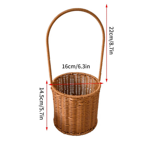 Handwoven multi-purpose storage basket - vue 15 sur 17