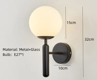 Modern glass chandelier with metal frame