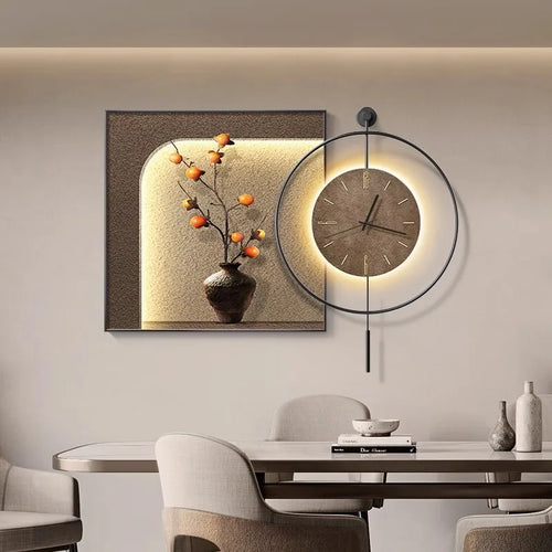 large size wall clock classic design modern metal - vue 3 sur 11