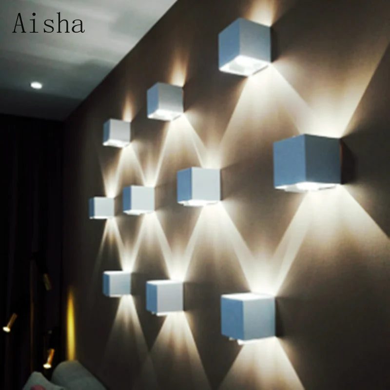 Nordic industrial style cement wall light for various spaces
