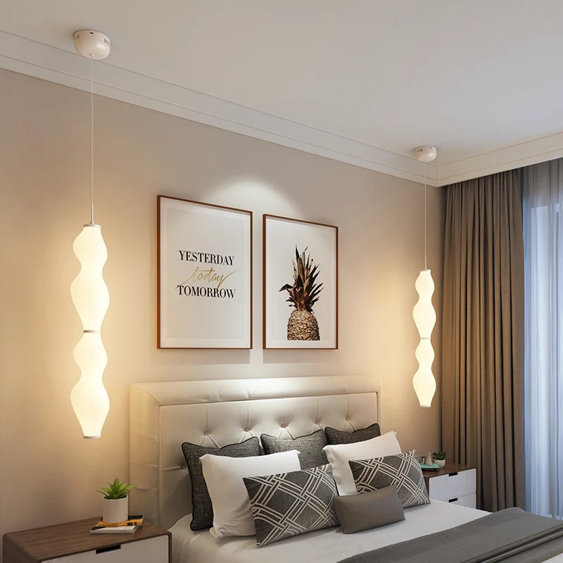 Custom nordic rotomoulded bamboo tatami pendant lamp - vue 5 sur 9