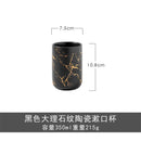 marbled ceramic bathroom and storage set