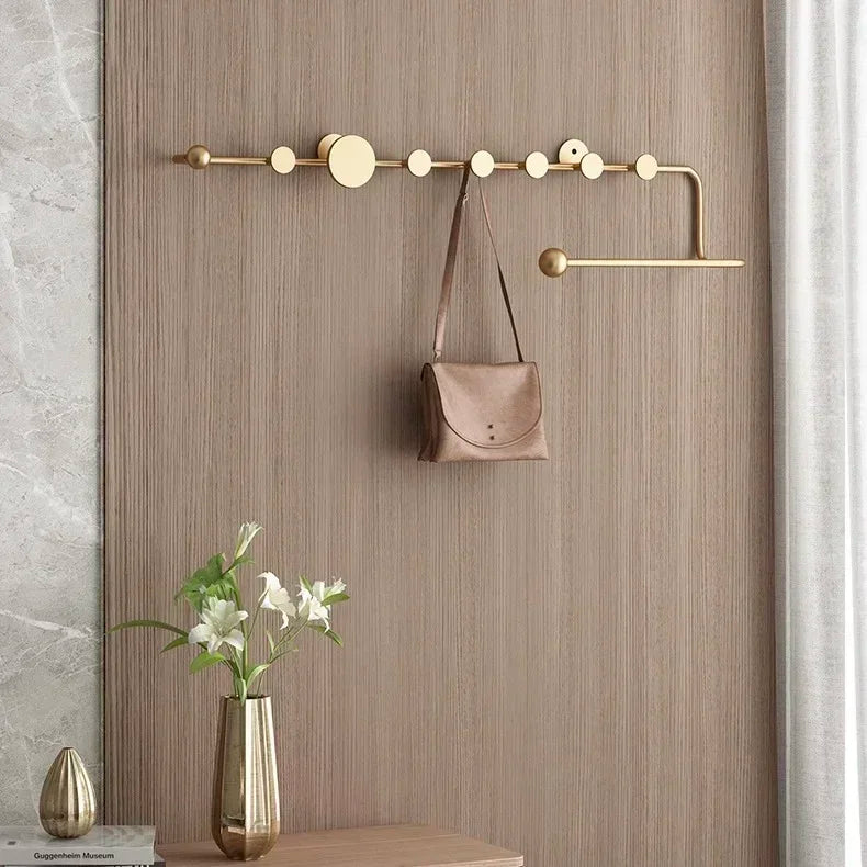 Nordic luxury decorative wall mounted clothes and hat rack - vue 9 sur 18