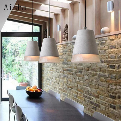 Retro industrial style pendant light for interior decoration - vue 3 sur 9
