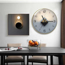 modern geometric design glass wall clock creative decorative