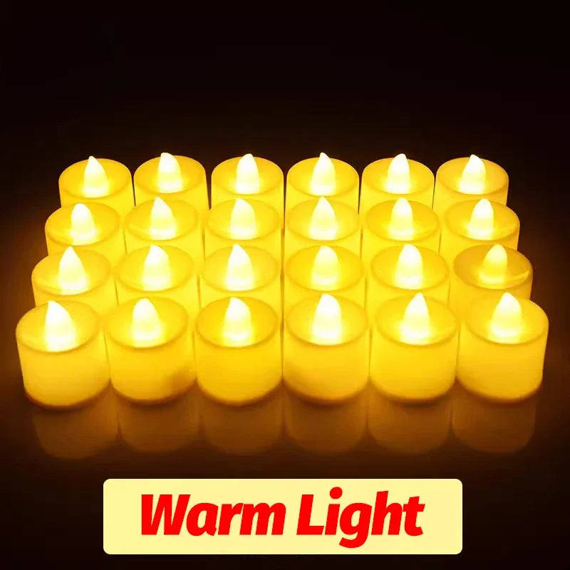 flameless led candles for wedding party decoration Christmas heart shaped - vue 11 sur 14