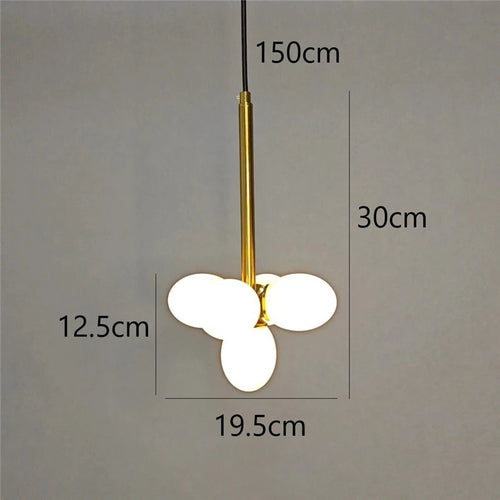 Minimalist glass chandelier modern design for elegant interiors