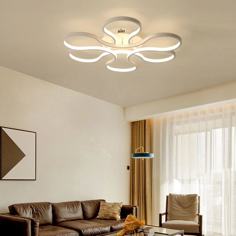 Modern creative aluminium LED chandelier for restaurant or bar