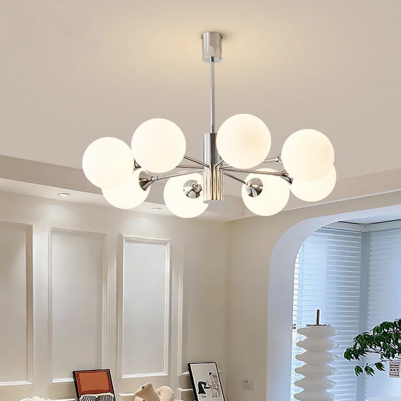 Nordic retro designer magic bean chandelier for various spaces - vue 4 sur 9