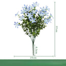 Set of 3 artificial silk eucalyptus bouquets for indoor decoration