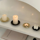 Round iron candle holder for weddings, birthdays and parties