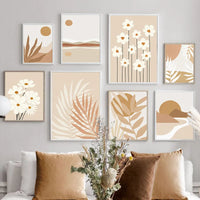 bohemian rainbow wall art for modern home decor