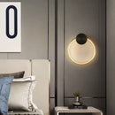 Round copper wall light for a creative luxury atmosphere