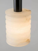 Modern pendant light in natural stone for minimalist lighting