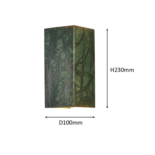 European style luxury green marble decorative LED wall light - vue 4 sur 5