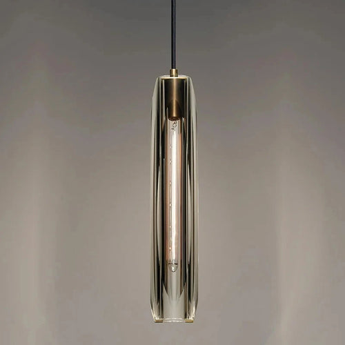 Luxury long crystal pendant light
