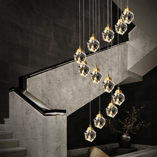 Modern crystal chandelier Winfordo for exhibition hall - vue 3 sur 13