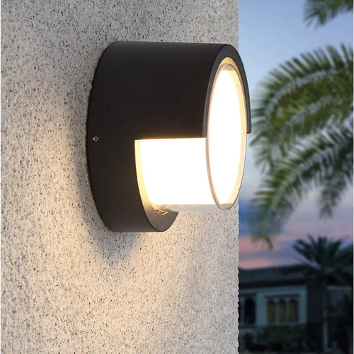 modern waterproof outdoor wall light for garden and balcony - vue 6 sur 12