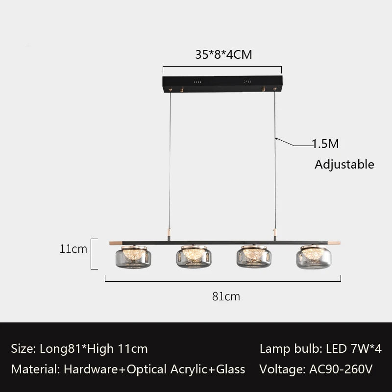 High-end Italian minimalist chandelier for modern lighting - vue 11 sur 12