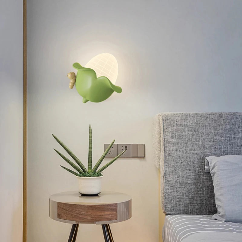 Creative banana, corn, and strawberry wall light for children's room - vue 4 sur 9