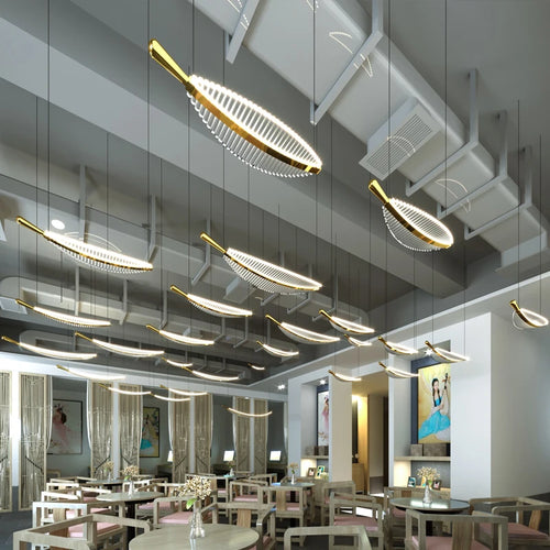 Designer glass pendant chandelier for elegant interiors - vue 3 sur 20