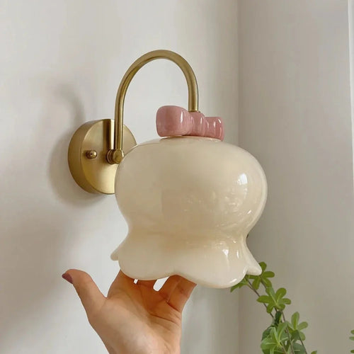 Simple led wall light with bow for creative wall decoration - vue 3 sur 9