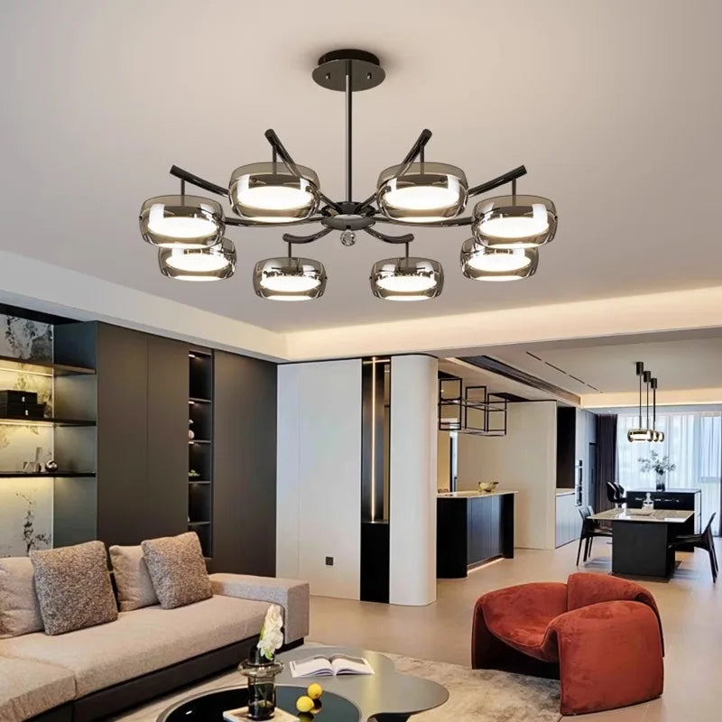 Decorative pendant chandelier for indoor living room lighting - vue 3 sur 8
