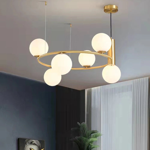 Modern glass pendant bulb with adjustable wire, perfect for decorating - vue 4 sur 13