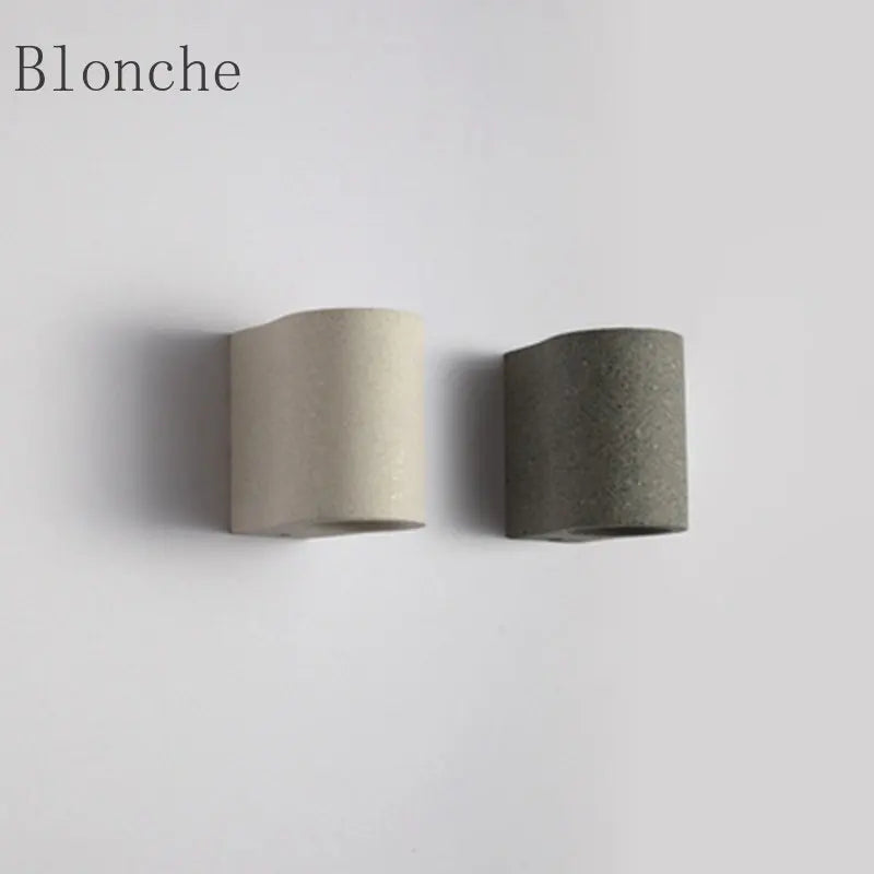 Designer creative terrazzo cement wall light