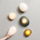 Modern glass pebble LED wall light for interior decor, hotel corridor, ceiling lighting