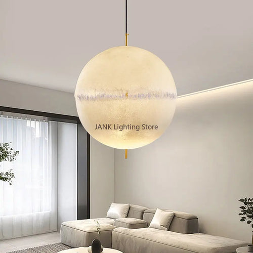 Italian designer moon pendant light with premium LED lighting - vue 2 sur 12