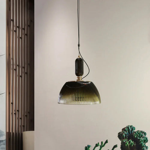Retro glass pendant light for modern and cosy lighting - vue 2 sur 8