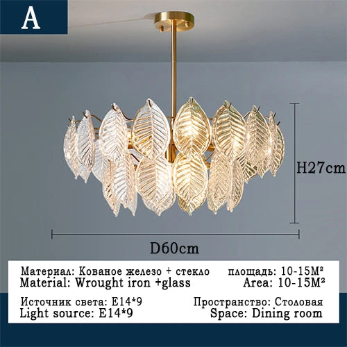 Modern glass chandelier for elegant and refined interior decor - vue 8 sur 11