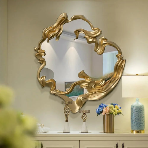 Customisable european style light luxury decorative mirror for interiors - vue 7 sur 11