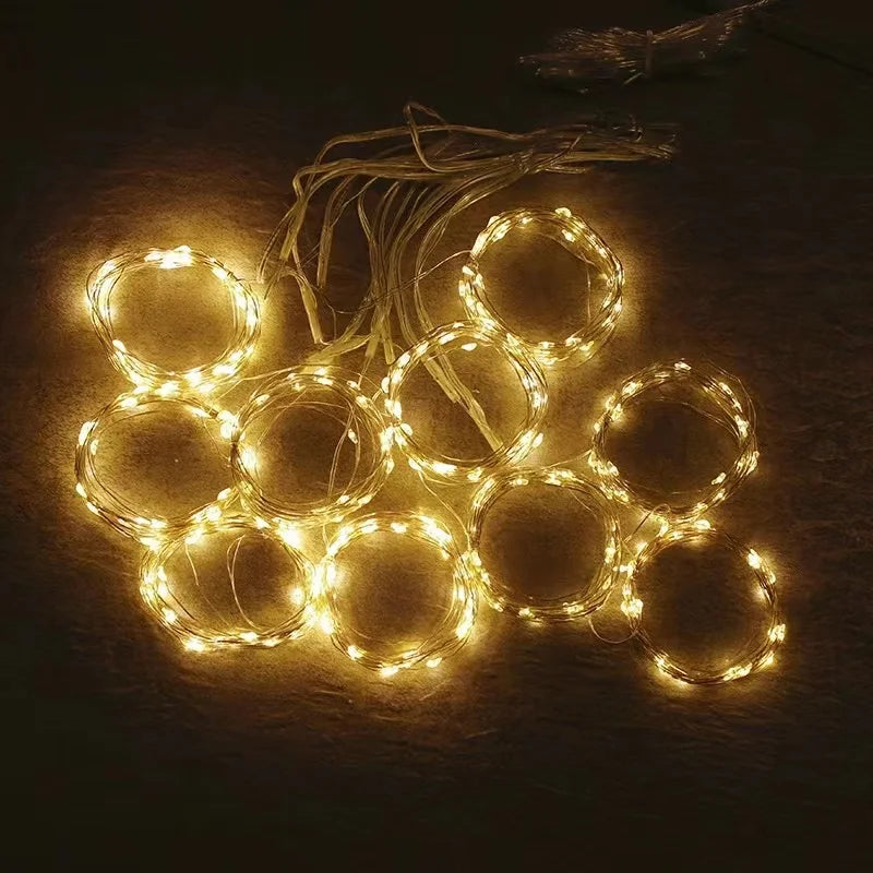 LED string light garland for festival and wedding decoration - vue 3 sur 9