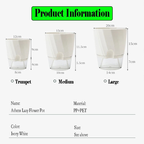 automatic flower pot for hydroponic indoor plants