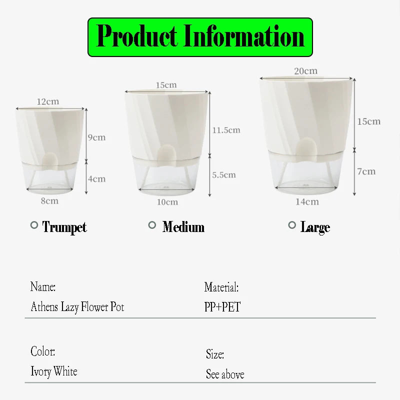 automatic flower pot for hydroponic indoor plants