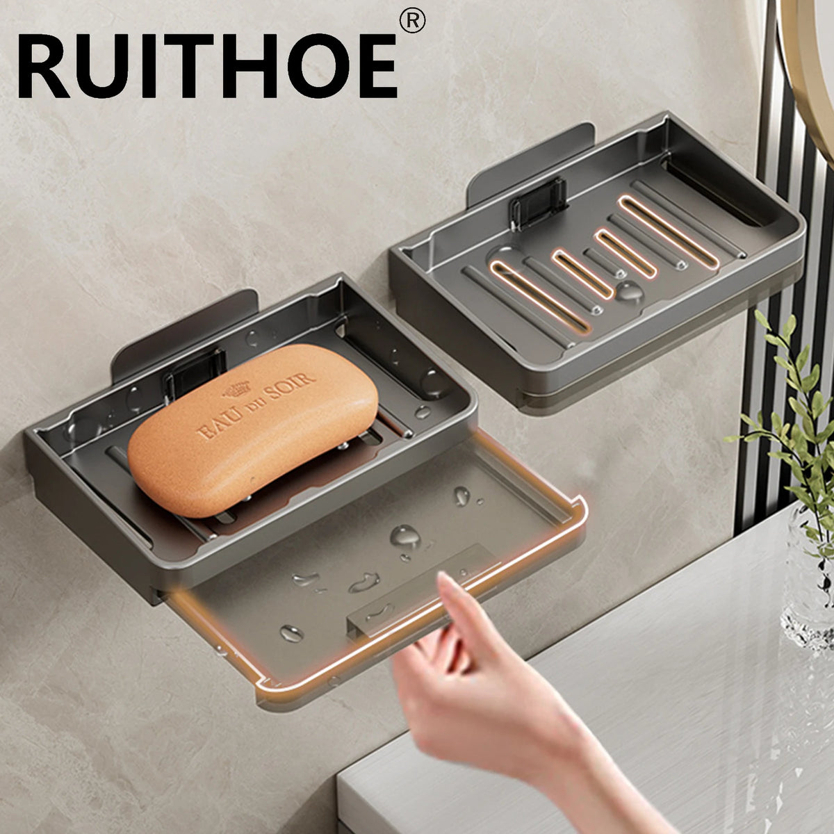 wall mount for soap dish and bathroom accessories