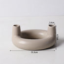 Nordic concrete candle holder for modern interior decor