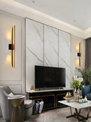 Minimalist double head modern design wall light