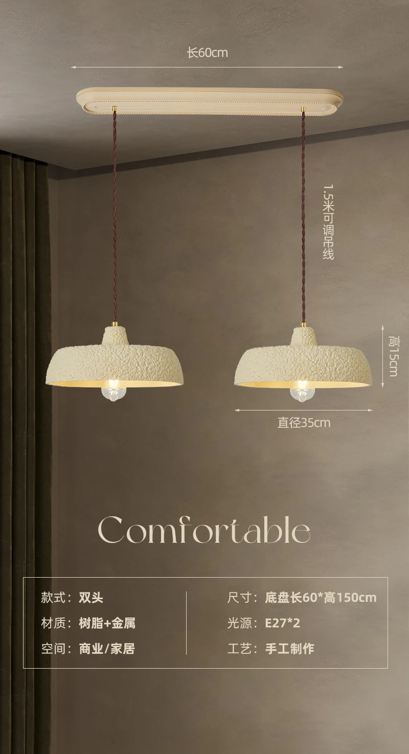 Designer pendant light for a warm and modern atmosphere