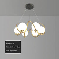 French style pendant light with gold trim and eye protection