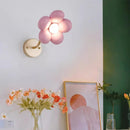 Pink petal wall light for princess bedroom