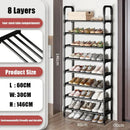 trendy space-saving 5-tier metal shoe rack