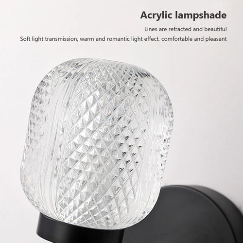 Luxury modern LED wall light with warm decorative design - vue 7 sur 12