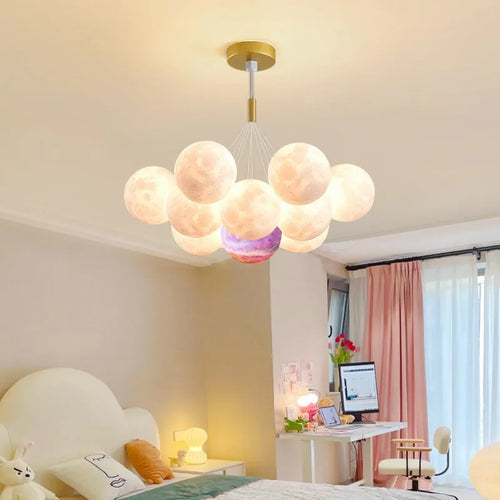 Modern creative chandeliers for children's rooms and living rooms - vue 3 sur 12